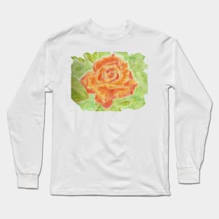 Orange rose Long Sleeve T-Shirt